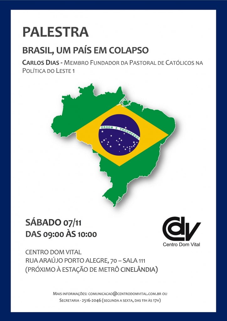 Cartaz - Brasil um país em colapso