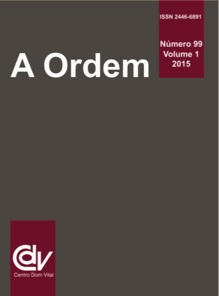 Volume 99 nº 1 - Dezembro de 2015 - Centro Dom Vital