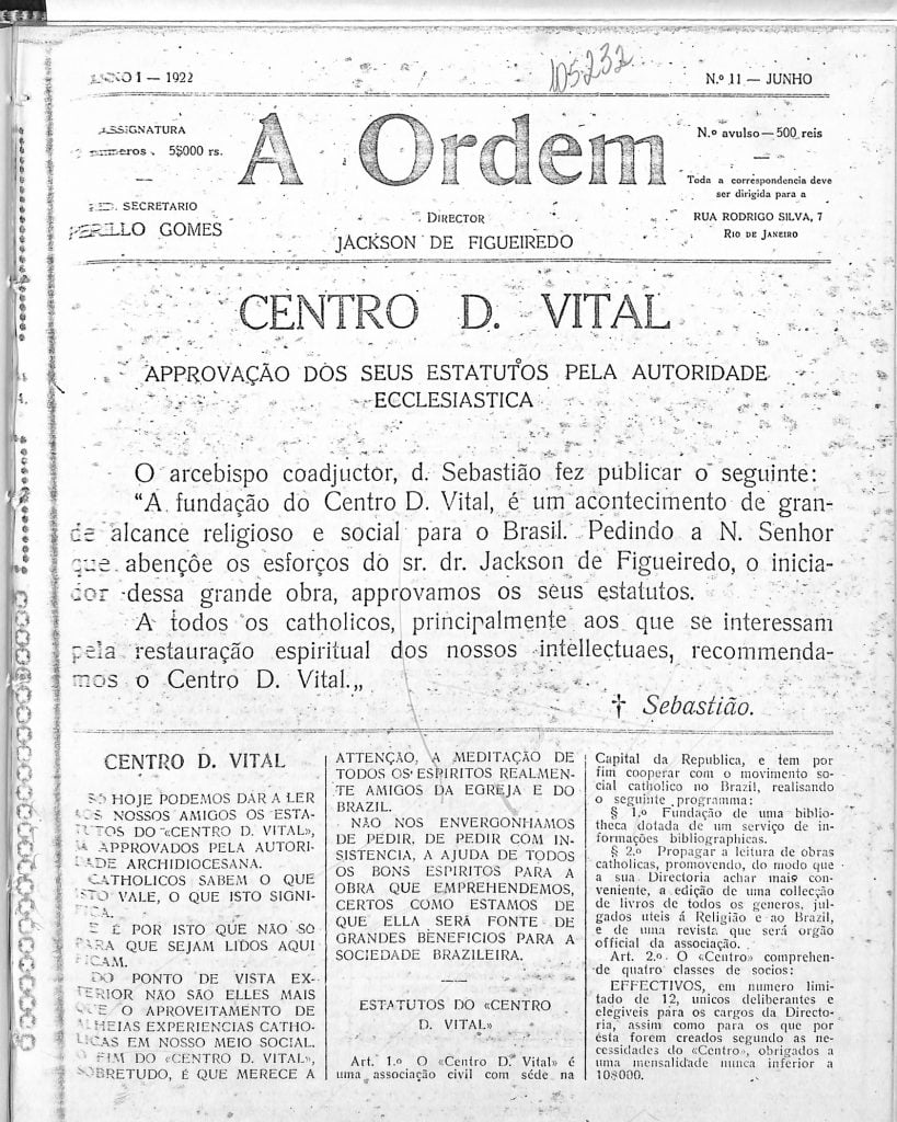 Nº 11 - Junho de 1922 - Centro Dom Vital